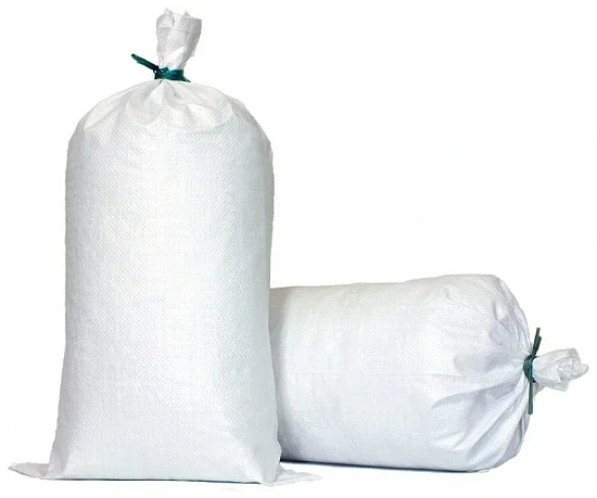 Мешки полипропиленовые 80х120 см, вес 110 гр., высшей сорт, белые, в упаковке 250 штук - Вид 1